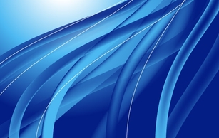 Abstract Blue Waves Vector Illustration