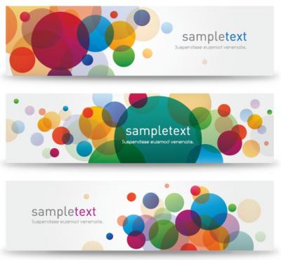 Abstract Bubble Banners