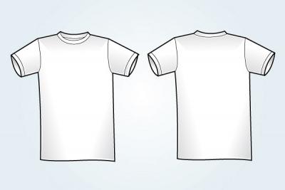 Blank White T-Shirt Template