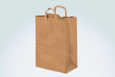 Brown Paper Shopping Bag Vector