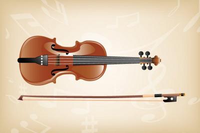 Classical Violin Vector