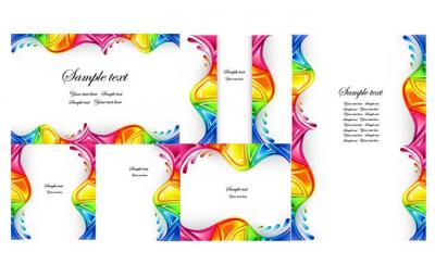 Colorful Vector Borders/Templates