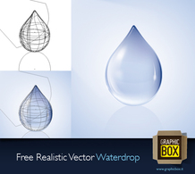 Free Realistic Water Vector Drop