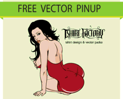 Free Vector Download Hot Pin-Up Girl