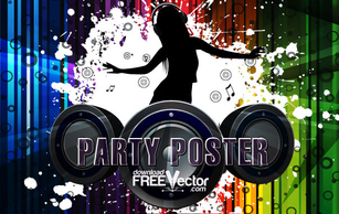 Free Vector Party Poster