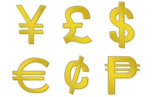 Golden Money Symbols