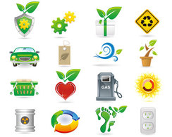 Green Theme Vector Icons