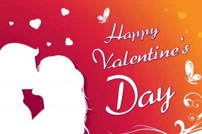 Happy Valentineâ€™s Day Card Vector