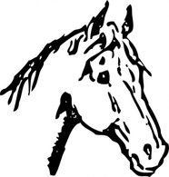 Head Outline Silhouette Face Cartoon Horse Heads Horses Automatic Jumping Horsehead Johnny