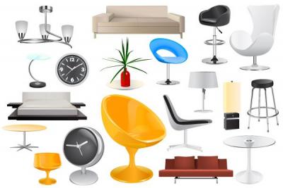 Home Furniture Vector Objects