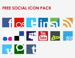 Icon Vector Social Network Set