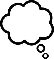 Jon Cloud Outline Thinking Cartoon Signs Symbols Philli Clouds Thought Free Bubbles Bubble Blank Think ...