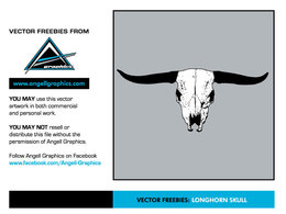 Longhorn Skull Vector