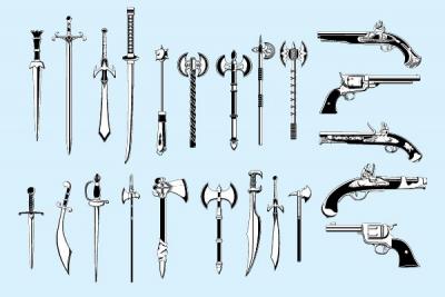 Medieval Weapons Vector Pack