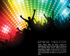 Party people vector illustration