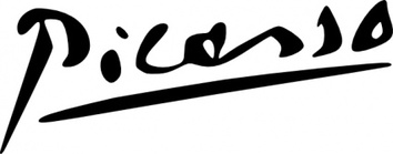 Picasso Signature clip art