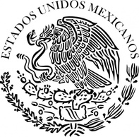 Seal Of The Government Of Mexico Linear clip art
