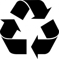 Sign Black Symbol White Signs Symbols Recycle Recycling Free Recycled Logo