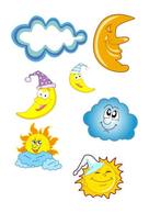 Sun Vector and Moon Vector Pack