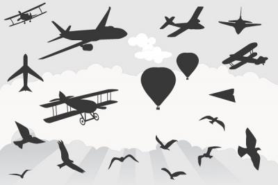 Various Flying Objects Vector