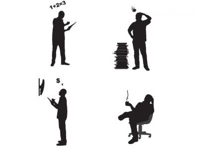 Vector Office People Silhouettes
