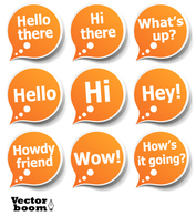 Vector Pack â€“ Greeting Bubble Stickers