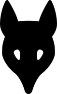 Wolf Head Silhouette clip art