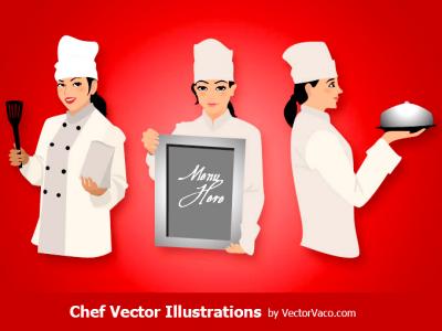 Woman Chef Vector Image